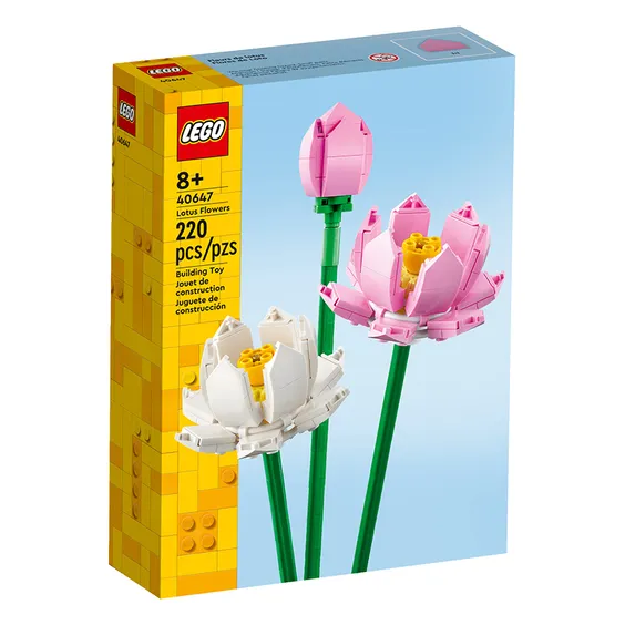 Конструктор LEGO: Icons: Botanical Collection: Lotus Flowers, (40647) 3