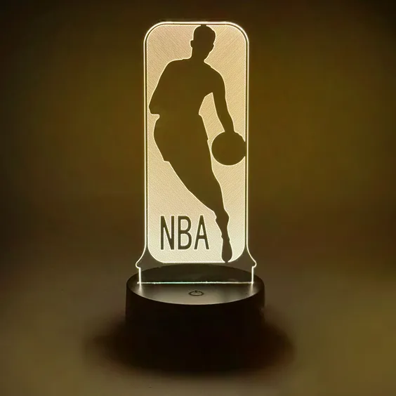 Акриловий світильник Basketball: NBA: Logo, (40902)