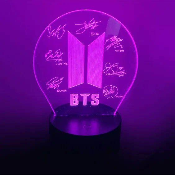 Акриловый светильник BTS: Logo, (40932)