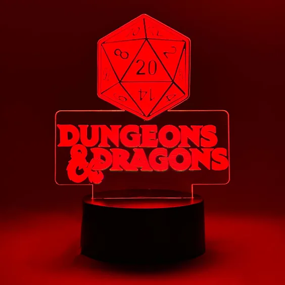 Акриловий світильник Dungeons & Dragons: Logo, (40968)