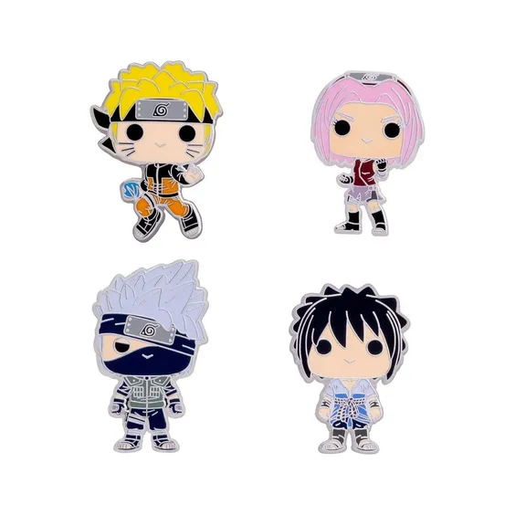 Металлический значок (пин) Funko POP!: Pin: Naruto: Team 7 (4-Pack), (442405) 2