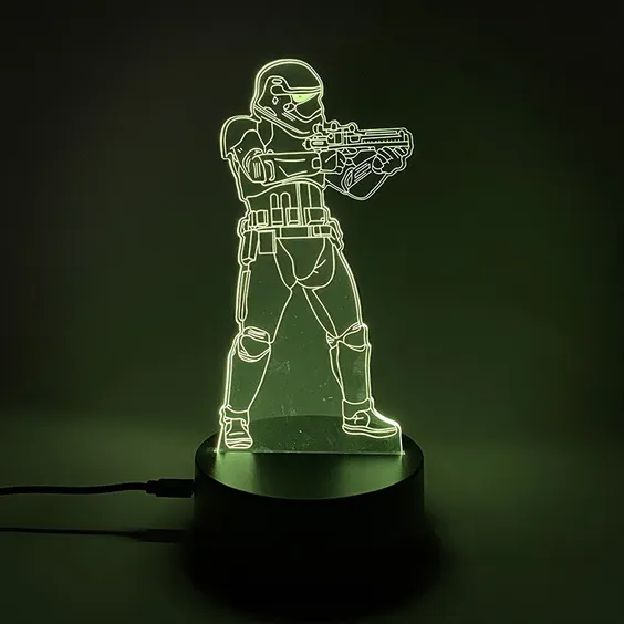 Акриловый светильник Star Wars: Stormtrooper (Aiming), (44439)