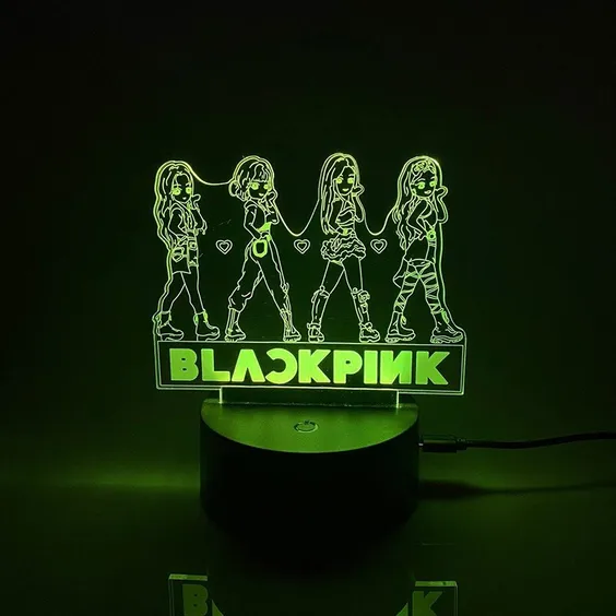 Акриловий світильник Blackpink: Jisoo, Jennie, Rose and Lisa (44559)