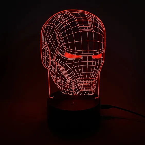 Акриловий світильник Marvel: Iron Man: Helmet, (44577)