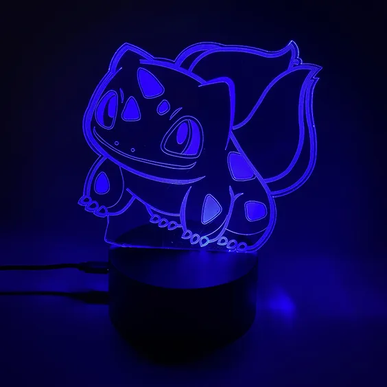 Акриловый светильник Pokemon: Bulbasaur, (44581)