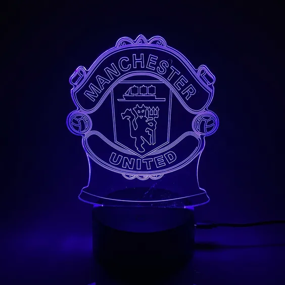 Акриловий світильник Manchester United: Logo, (44626)