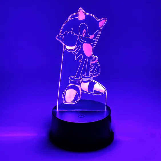 Акриловий світильник Sonic: The Hedgehog: Sonic, (44700)