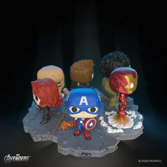 Фигурка Funko POP!: Deluxe: Marvel: Avengers: Avengers Assemble: Captain America (Special Edition), (45076) 2