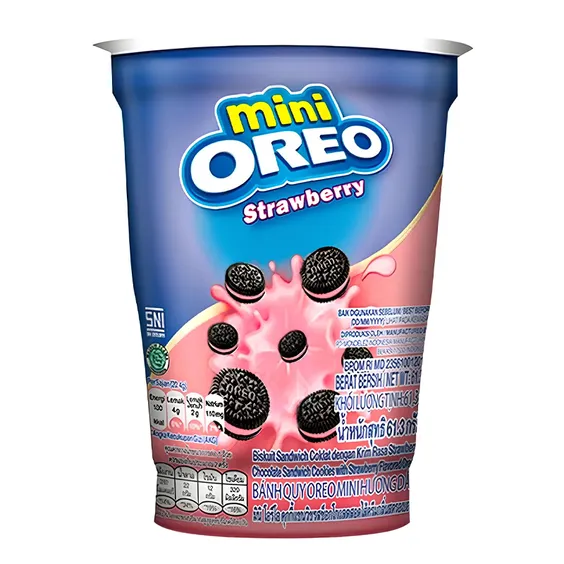 Печенье Oreo: Mini: Strawberry Flavour, (462534)