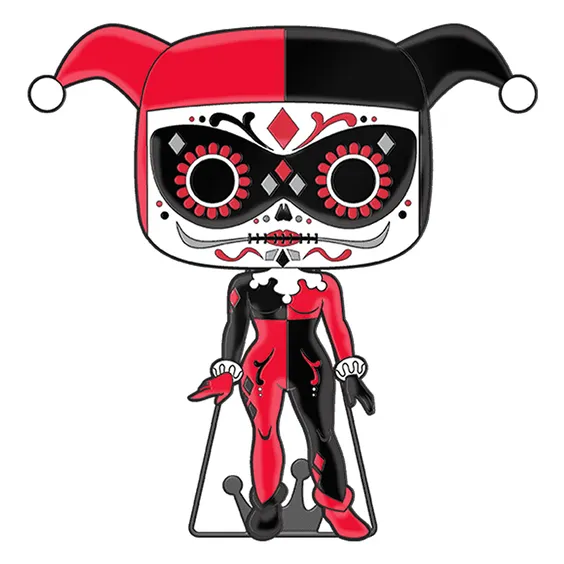 Фигурка Funko POP!: Pin: Dia De Los DC: Super Heroes: Harley Quinn (Glows in the Dark), (46388) 2