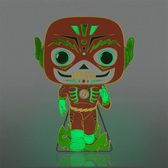 Фигурка Funko POP!: Pin: Dia De Los DC: Super Heroes: The Flash (Glows in the Dark), (46392) 3