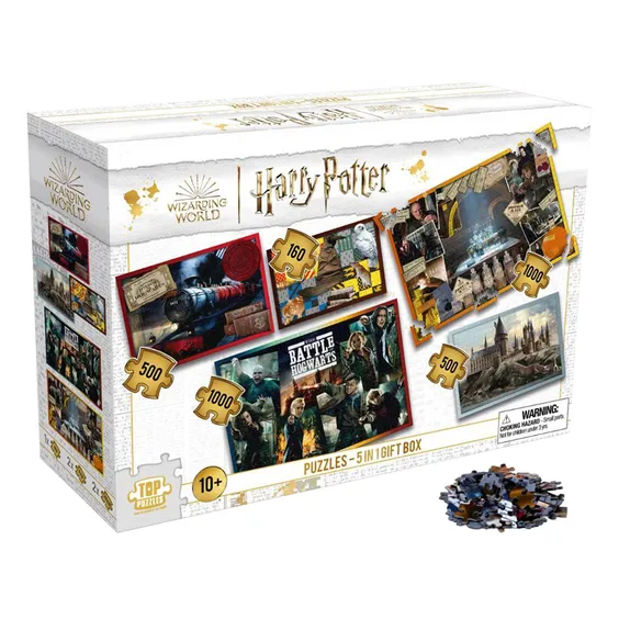 Набор пазлов Winning Moves: Wizarding World: Harry Potter (5 в 1), (49412)