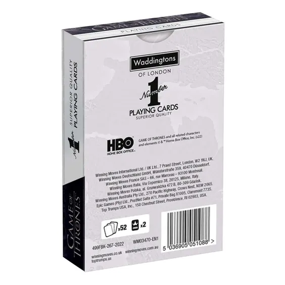 Карти гральні Winning Moves: Waddingtons Number 1: Game of Thrones, (51088) 5