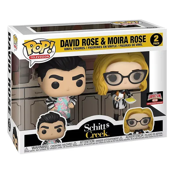 Фигурки Funko POP!: Television: Schitt's Creek: David Rose and Moira Rose (2-Pack) (Funko Exclusive: 2021 Target Convention Limited Edition), (54584) 4