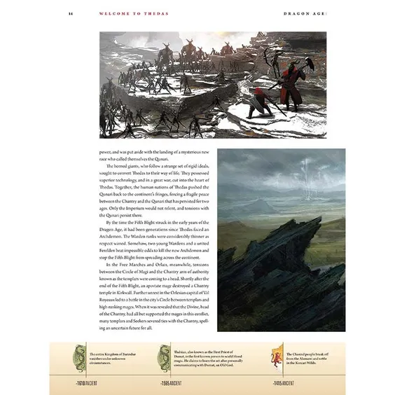 Артбук Dragon Age. The World of Thedas. Volume 1, (551155) 8