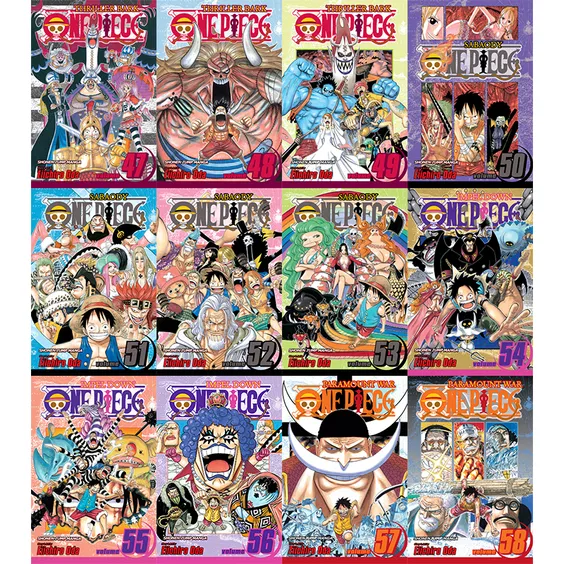 Набір манґи One Piece. Thriller Bark, Sabaody, Impel Down, Paramount War & New World (Set 3: Volumes 47-70), (590523)
