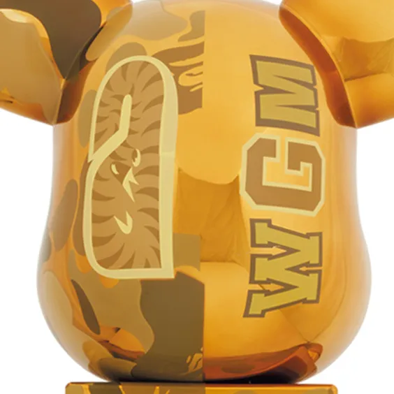 *Original* Be@rbrick: BAPE: Camo Shark (Gold) (1000%), (595146) 2