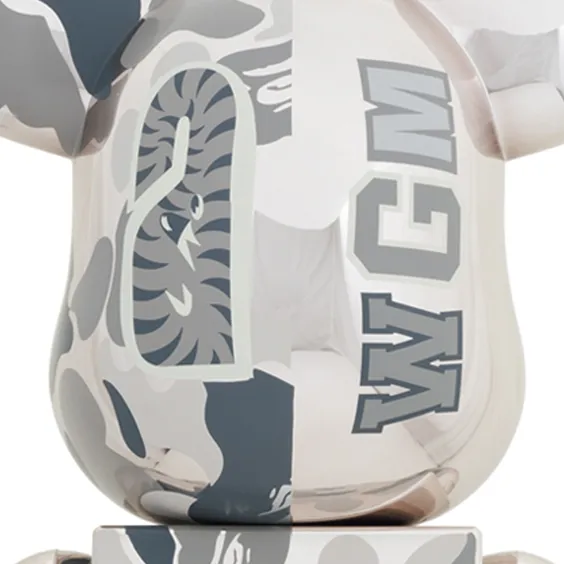 *Original* Be@rbrick: BAPE: Camo Shark (Silver) (1000%), (595160) 2