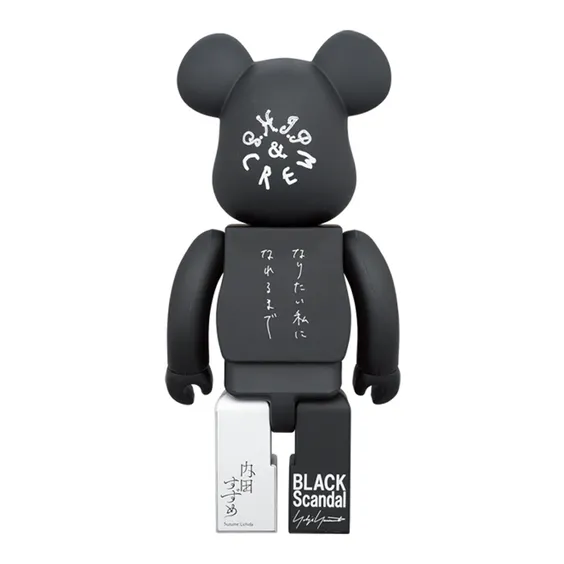 *Original* Be@rbrick: Black Scandal & Yohji Yamamoto & Suzume Uchida & S.H.I.P&crew (Set) (100% & 400%), (598758) 4