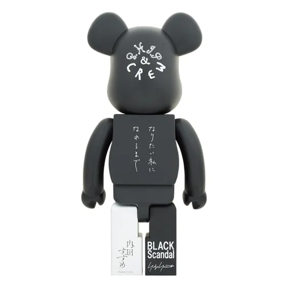 *Original* Be@rbrick: Black Scandal & Yohji Yamamoto & Suzume Uchida & S.H.I.P&crew (1000%), (598765) 2