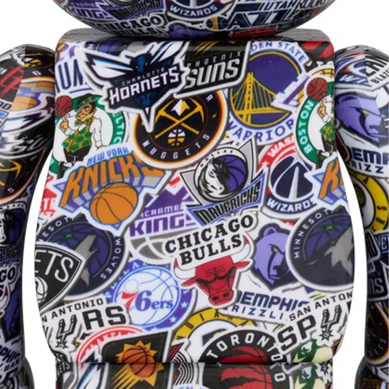 *Original* Be@rbrick: NBA: Logo Patterns (Set) (100% & 400%), (601069) 2