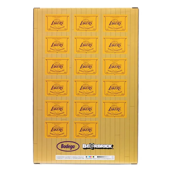 *Original* Be@rbrick: Bodega: NBA: Los Angeles Lakers (Set) (100% & 400%), (605142) 5
