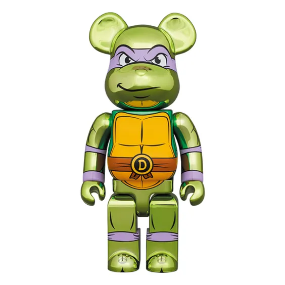 *Original* Be@rbrick: Teenage Mutant Ninja Turtles: Donatello (Chrome) (Set) (100% & 400%), (609416) 3
