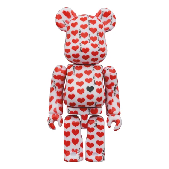 *Original* Be@rbrick: Hide: White Heart (Set) (100% & 400%), (610528) 2