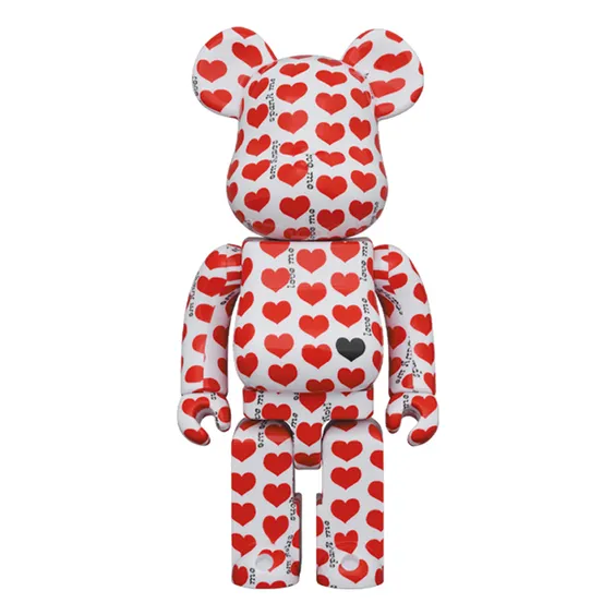 *Original* Be@rbrick: Hide: White Heart (Set) (100% & 400%), (610528) 3