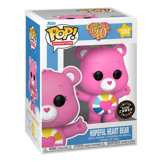 Фігурка Funko POP!: Animation: Care Bears: 40th Anniversary: Hopeful Heart Bear (Glow Chase Limited Edition), (615563) 4