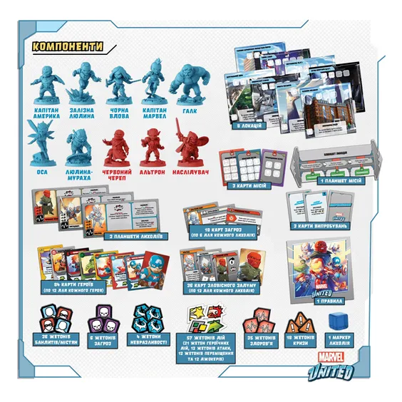 Настільна гра Spin Master: Marvel United, (620301) 4