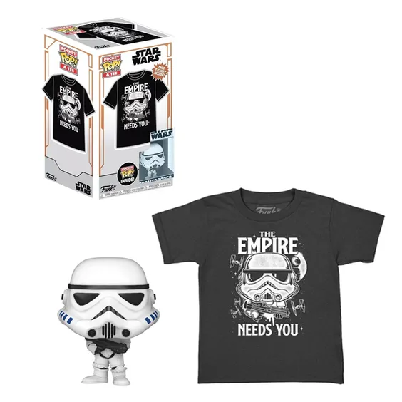 Комплект Funko Pocket POP!: Tees: Star Wars: Stormtrooper (M) (Детская), (63522)