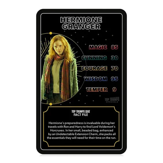 Настільна гра Winning Moves: Top Trumps Quiz: Wizzarding World: Harry Potter: Heroes of Hogwarts, (64138) 3