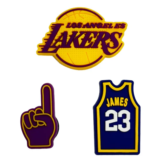 Набор джибитсов Los Angeles Lakers: Logo, (6416)