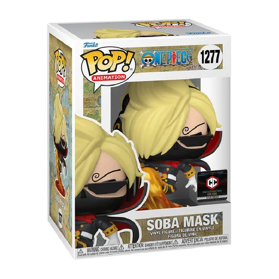 Фігурка Funko POP!: Animation: One Piece: Sanji Vinsmoke (Soba Mask) (CC Exclusive), (66483) 3