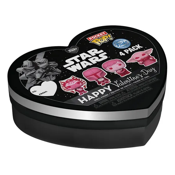 Фигурки Funko Pocket POP!: Star Wars: The Mandalorian (4-Pack Valentine Box), (69071) 2