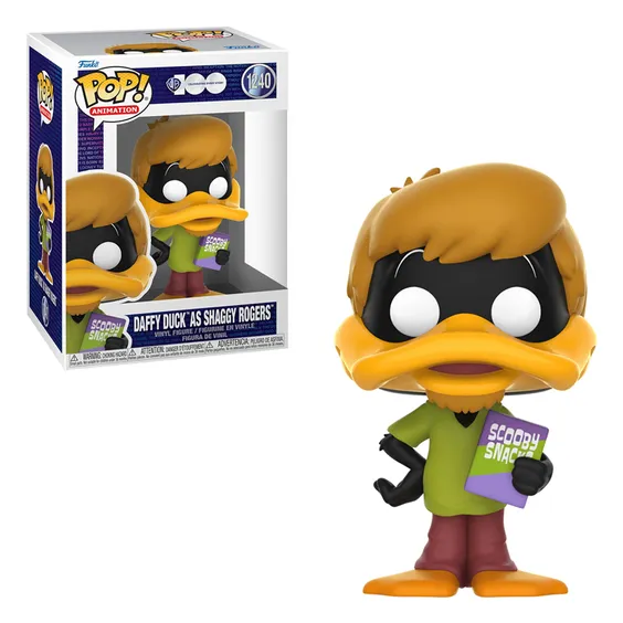 Фигурка Funko POP!: Animation: Scooby Doo! & Looney Tunes: Daffy Duck as Shaggy Rogers (Warner Bros. 100: Celebrating Every Story), (69425)