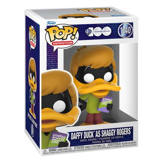 Фигурка Funko POP!: Animation: Scooby Doo! & Looney Tunes: Daffy Duck as Shaggy Rogers (Warner Bros. 100: Celebrating Every Story), (69425) 3