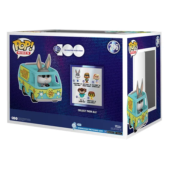 Funko POP Rides Scooby Doo Looney Tunes Mystery Machine w Bugs Bunny Warner Bros. 100 69429 World Of Comics