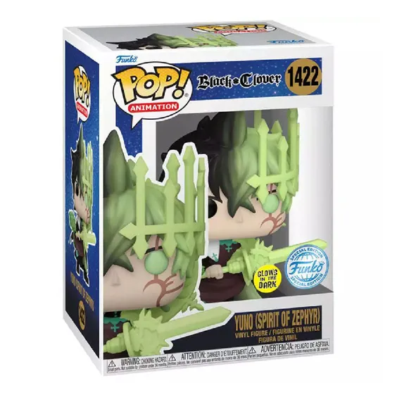 Фигурка Funko POP!: Animation: Black Clover: Yuno (Spirit of Zephyr) (Special Edition) (Glows in the Dark), (71558) 4