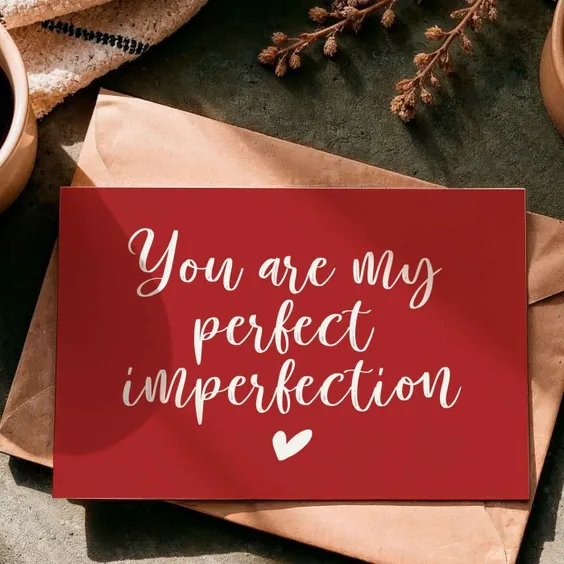 Листівка Gifty: «You are my perfect imperfection», (720078) 4
