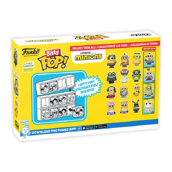 Набор фигурок Funko Bitty POP!: Despicable Me 3: Minions (4-pack / 3+1 Mystery Bitties), (730389) 4