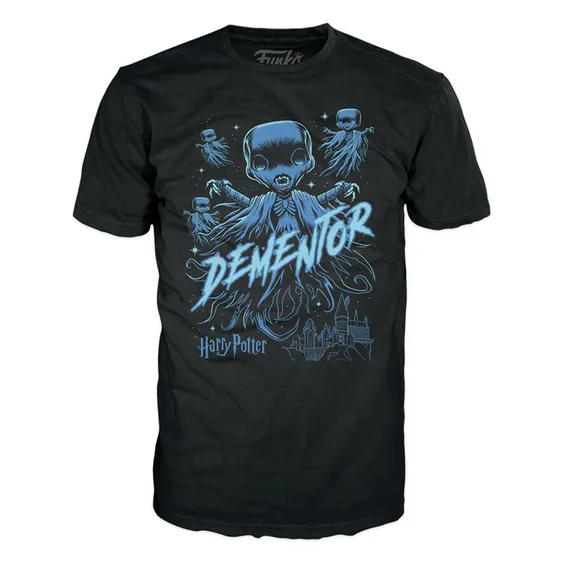 Комплект Funko POP!: Tees: Wizarding World: Harry Potter: Dementor (M) (Glows in the Dark), (73129) 2