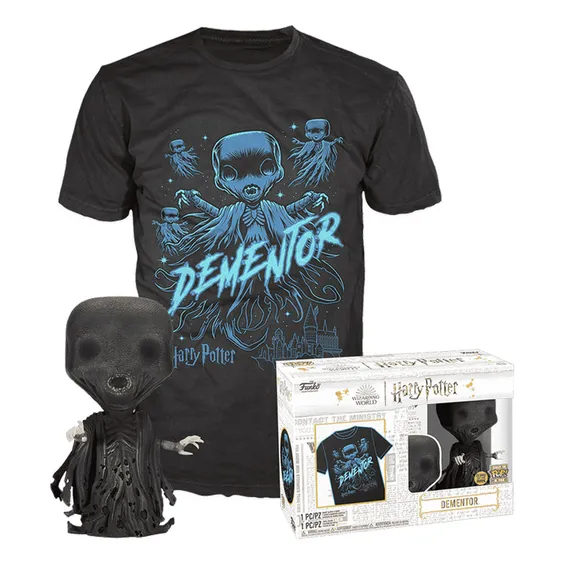 Комплект Funko POP!: Tees: Wizarding World: Harry Potter: Dementor (L) (Glows in the Dark), (73130)