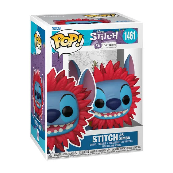 Фігурка Funko POP!: Disney: Lilo & Stitch: Stitch in costume: Stitch as Simba, (75164) 3