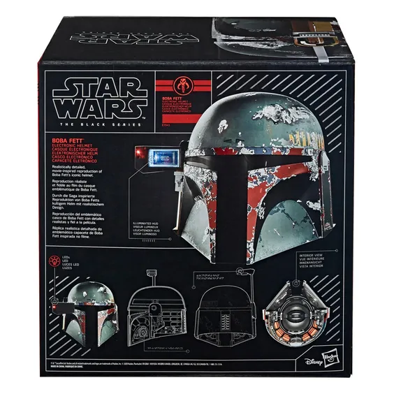 Інтерактивний шолом Hasbro: Star Wars: 40th The Empire Strikes Back: The Black Series: Boba Fett: Electronic Helmet (Premium), (75435) 4