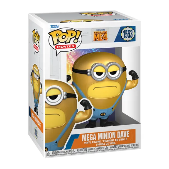 Фігурка Funko POP!: Movies: Despicable Me 4: Mega Minion Dave, (76049) 3