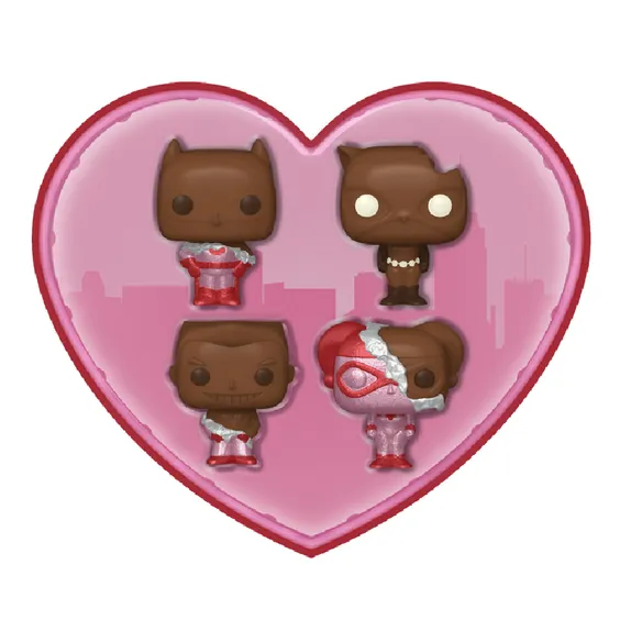 Фігурки Funko Pocket POP!: DC: The Animated Series: Batman (4-Pack Valentine Box), (762250) 2