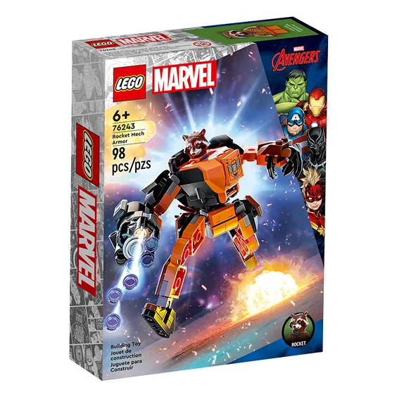 Конструктор LEGO: Marvel: Guardians of the Galaxy: Rocket: Mech Armor, (76243) 6