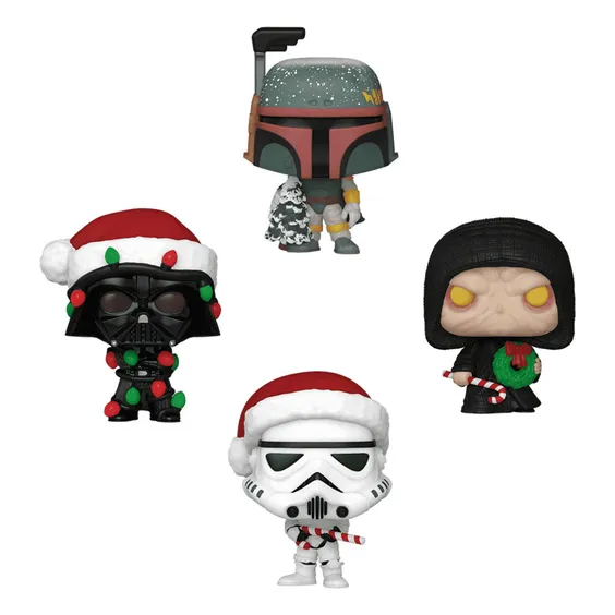 Фигурки Funko Pocket POP!: Star Wars (4-Pack Tree Holiday), (79932) 2